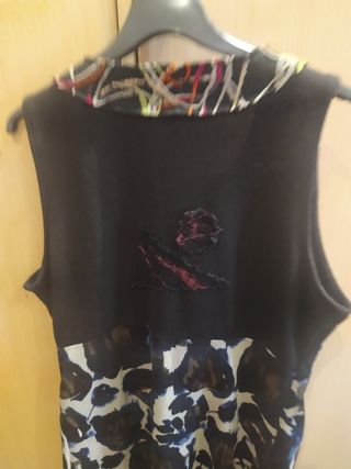 Vestido For Her Paris negro estampado L/XL