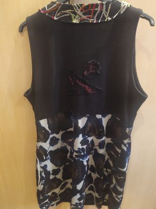 Vestido For Her Paris negro estampado L/XL