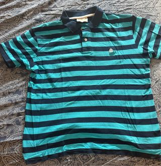 Polo Springfield Rayas Azul y Turquesa