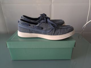 Náuticos niño azul tipo vaquero Talla 37