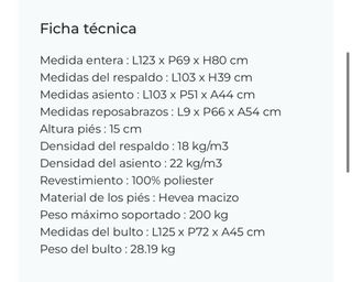 Sofá de 2 plazas beige