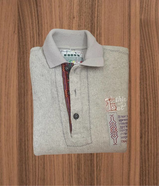 Maglione Diadora Beige Vintage