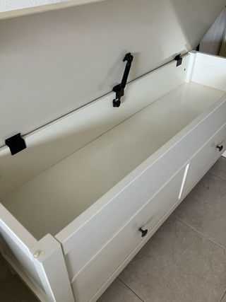 Banco baúl Ikea blanco