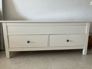 Banco baúl Ikea blanco