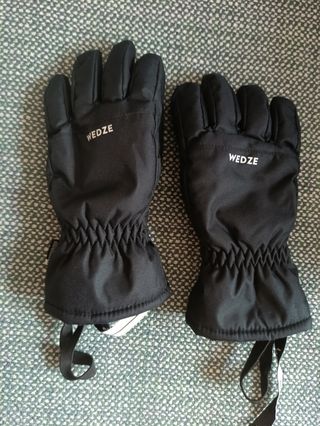 Guantes Wedze niño 8 años negros