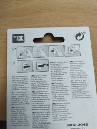 4 Colgadores Adhesivos Inofix