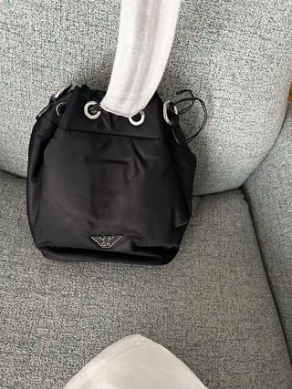 Bolso Saco Emporio Armani Negro Nylon