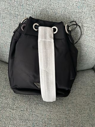 Bolso Saco Emporio Armani Negro Nylon