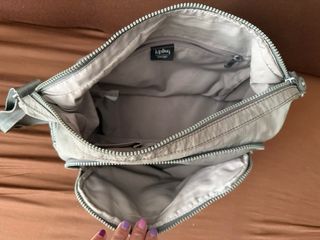 Bolso Kipling Grande verde militar