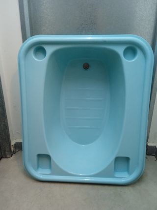 Bañera de bebé azul