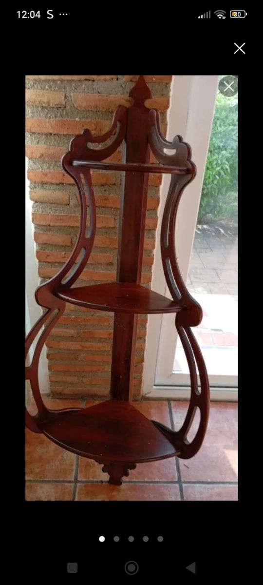 Estantería Esquinera Antigua Madera