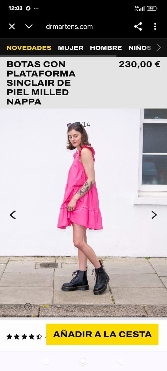 Botas Dr. Martens Sinclair Piel Milled Nap