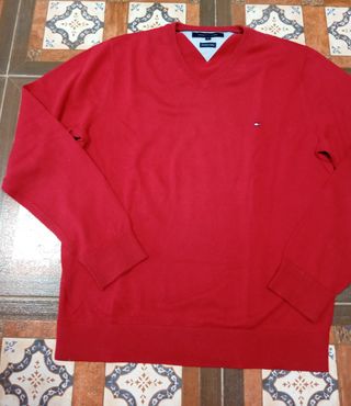 Jersey Tommy Hilfiger Rojo Talla L