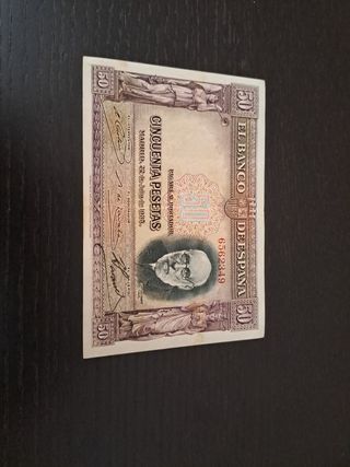 Billete 50 Pesetas Banco de España 1935