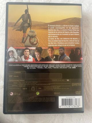 DVD Star Wars El despertar de la fuerza