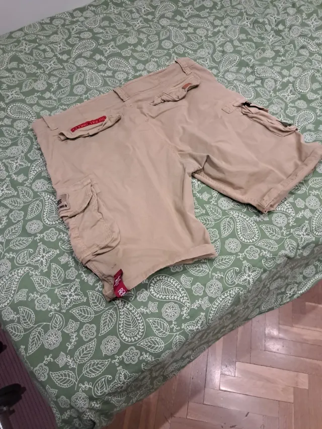 Pantalón corto cargo beige hombre Alpha Industries
