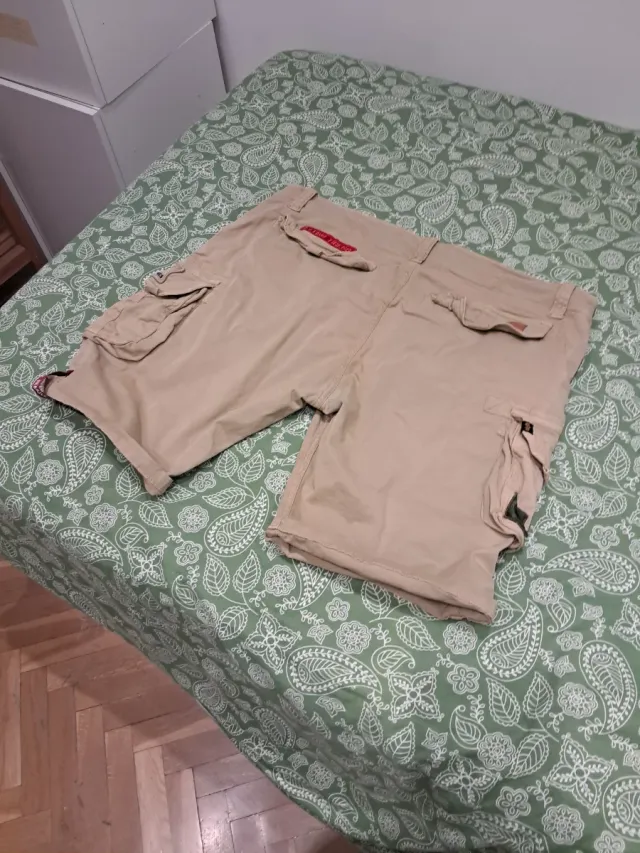 Pantalón corto cargo beige hombre Alpha Industries