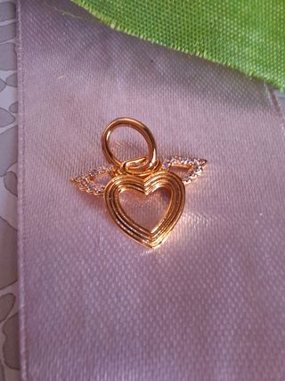 Pandora Charm Pendente Cuore Ali Angelo Oro