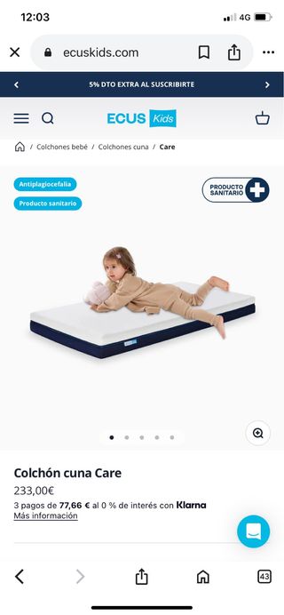 Colchón Cuna Ecus Care