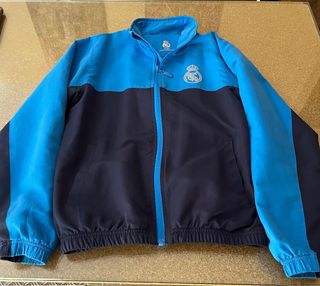 Chaqueta Real Madrid Niño Azul Oficial, talla 9-10