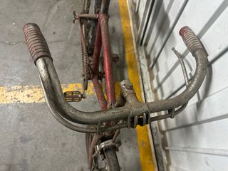 Bicicleta de freno varilla antigua de niño roja 