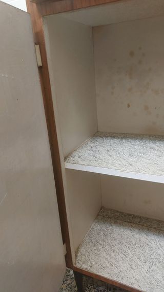 Armario de cocina madera y metal