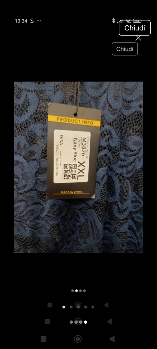 Abito da cerimonia blu