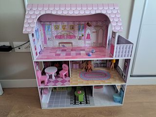 Casa de muñecas de madera 60×24×70