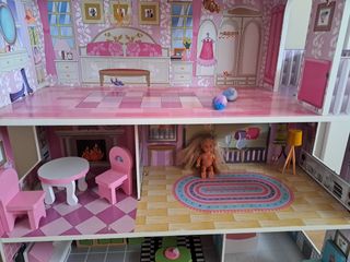 Casa de muñecas de madera 60×24×70