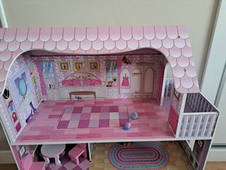 Casa de muñecas de madera 60×24×70