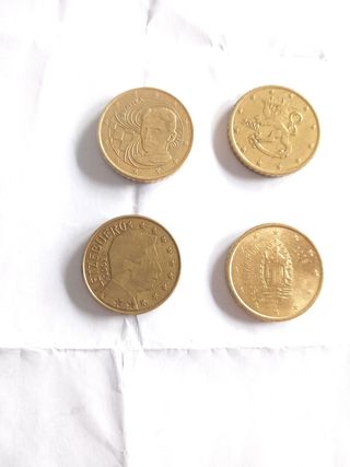 Lotto 4 Monete 50 Centesimi Euro