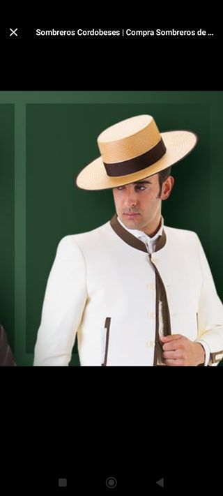 Sombrero Cordobés Ala Ancha Beige/Marrón