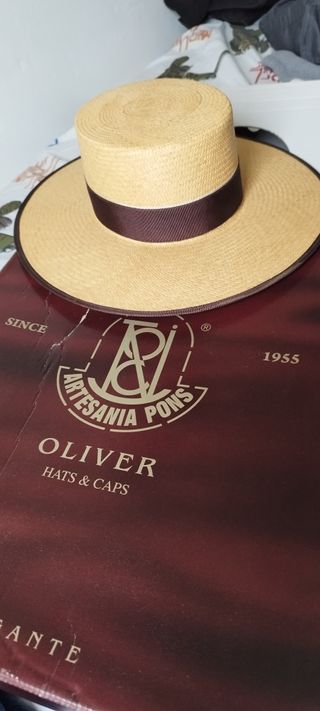Sombrero Cordobés Ala Ancha Beige/Marrón