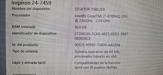 Dell Inspiron 7459 i7 All-in-One