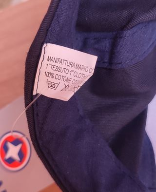 Cappello Colmar Blu Cotone Vintage Nuovo