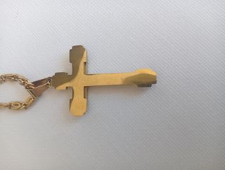 Cadena Oro Laminado 18k con Colgante Cruz