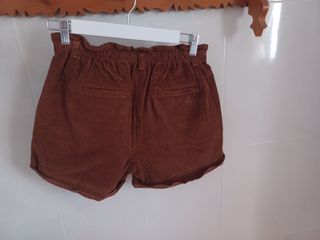 Pantalón corto pana niña marrón, talla 15-16