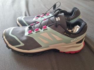 Zapatillas Salomon Gore-Tex Mujer Gris/Turquesa