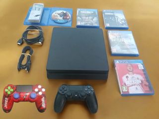 PS4 Pro 1TB + 2 Mandos + 5 Juegos