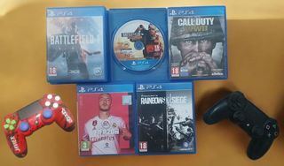 PS4 Pro 1TB + 2 Mandos + 5 Juegos