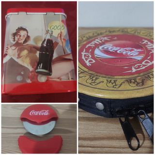 Set Coca Cola: portasigarette, tagliapizza + CD