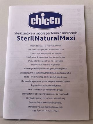 Esterilizador Chicco Microondas Vapor