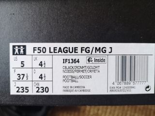 Botas fútbol Adidas F50 Talla 37 1/3
