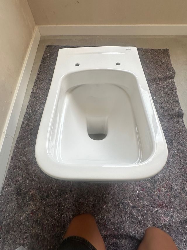 Inodoro Suspendido Blanco Porcelana