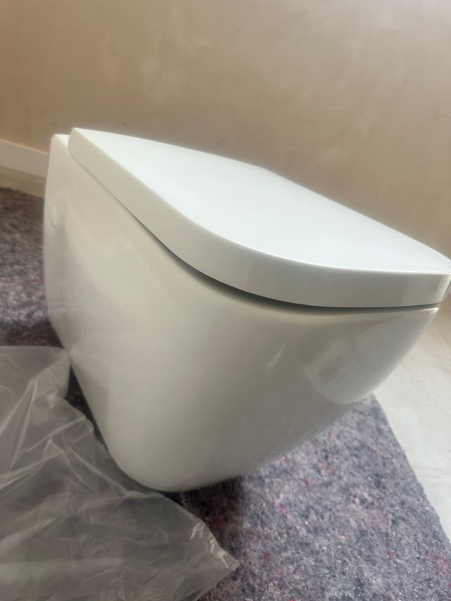 Inodoro Suspendido Blanco Porcelana