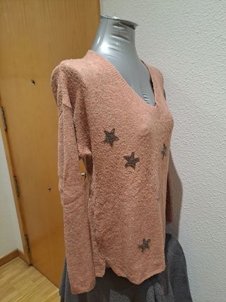 Jersey rosa con estrellas