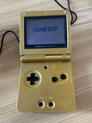 Game Boy Advance SP Dorado + Juegos y cargador