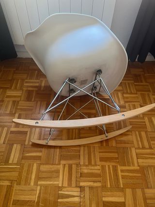 Silla Mecedora Diseño Blanca Adulto 