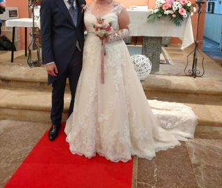 Vestido de Novia Blanco Encaje