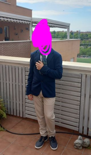 Americana Zara Azul Marino. Talla S